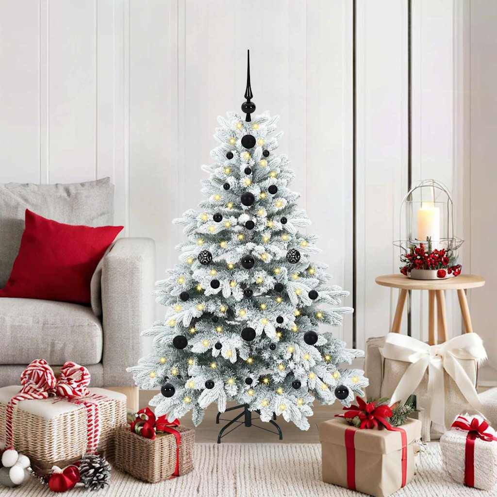 Maison Chic - Sapin de Noël | Arbre de Noël artificiel avec 150 LED Blanc 120 cm PE et PVC Maison Chic - Image 2