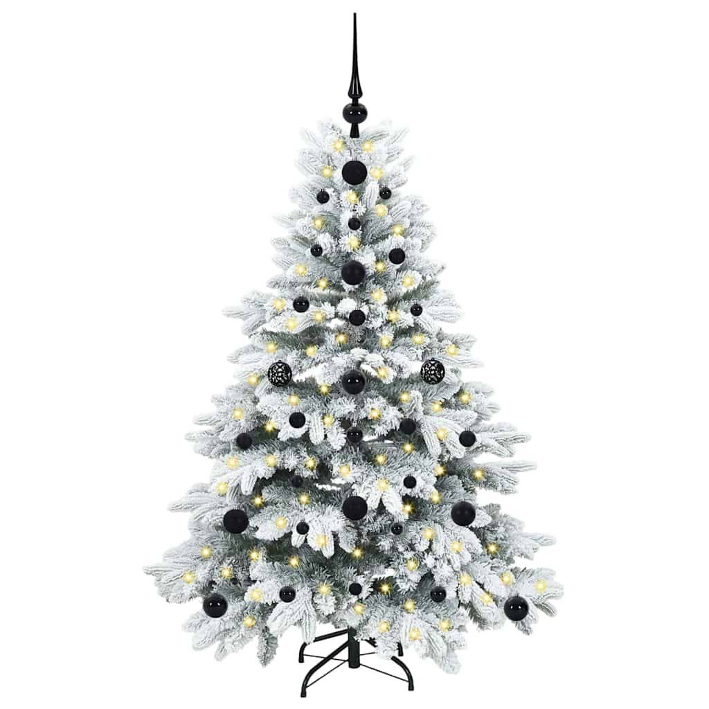 Maison Chic - Sapin de Noël | Arbre de Noël artificiel avec 150 LED Blanc 120 cm PE et PVC Maison Chic - Image 3