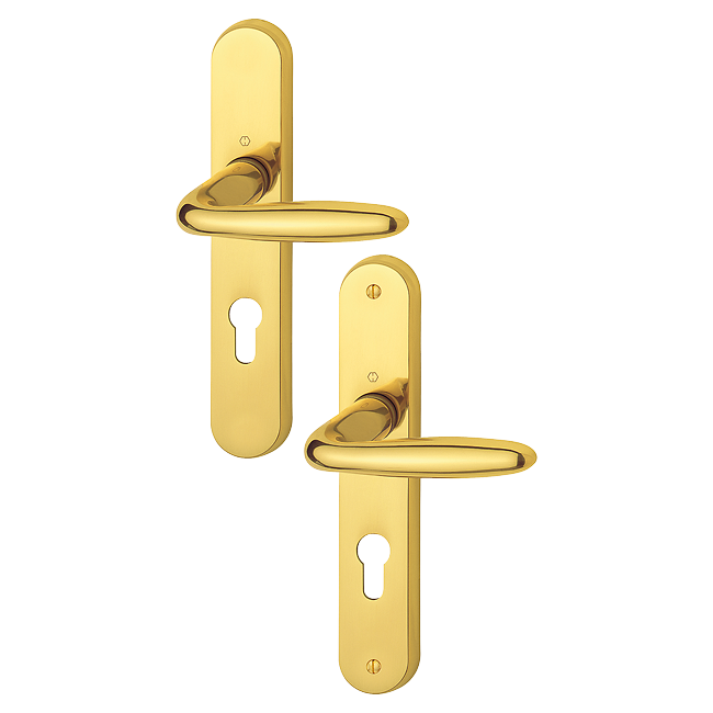 Ensemble de porte Verona HOPPE - Laiton poli - M151/265LF - Clé i - 2811051