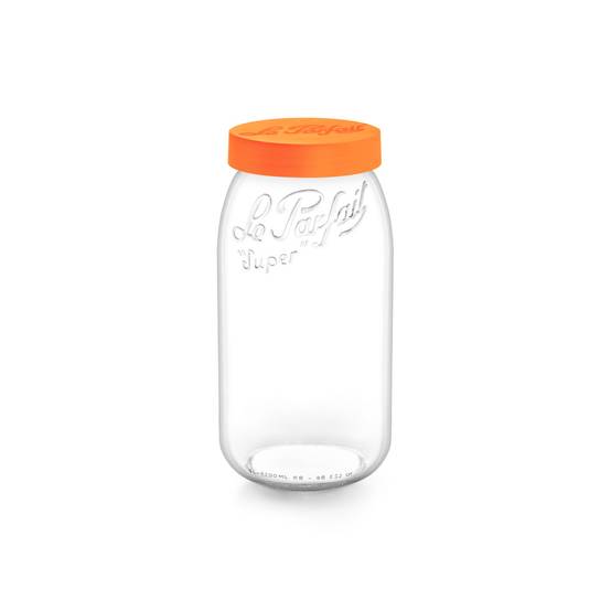 Le Parfait - Bocal à vis colors orange 3 L (lot de 6)