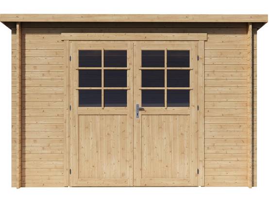 Abri De Jardin En Bois Monopente "rowan" - 9,5 M² - 28 Mm - Beige -habitat Et Jardin - Image 4