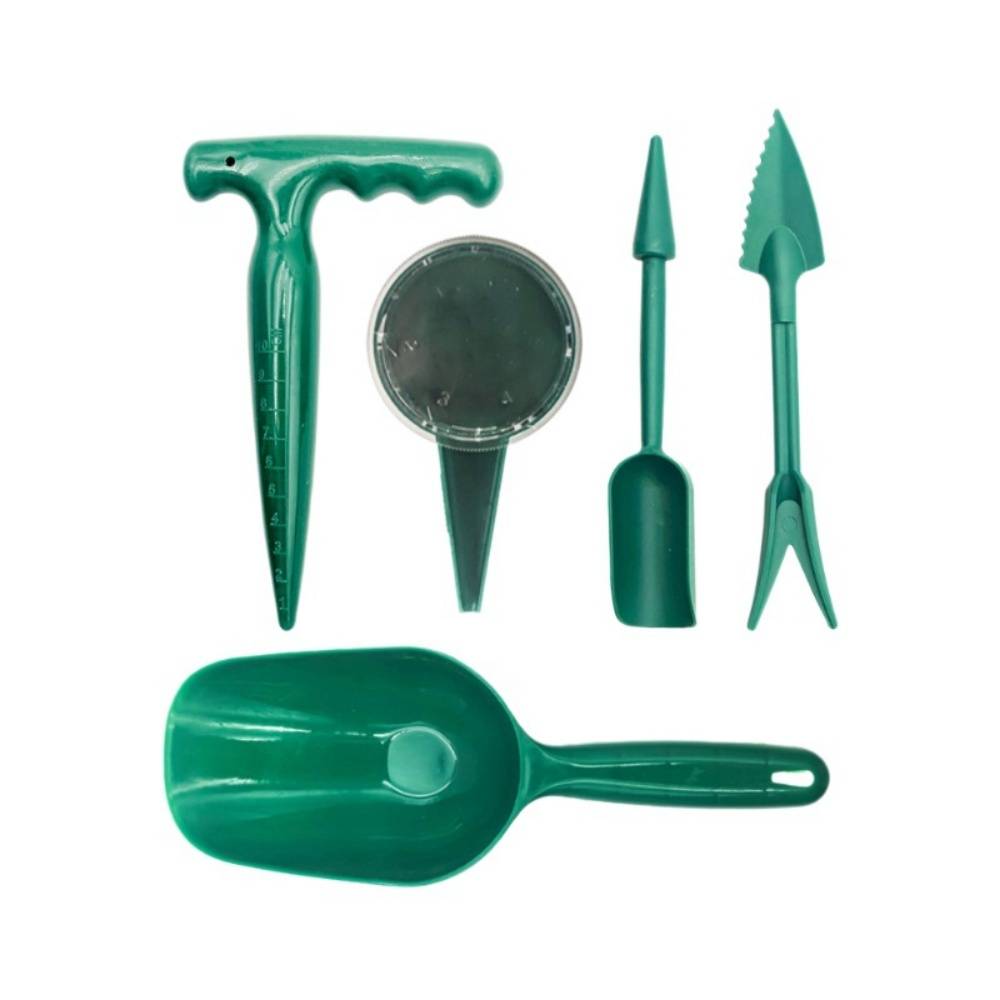 Outils de semis-Kit de 5 outils de jardinage manuels – Distributeur de graines et accessoires de plantation – Épandeur ergonomique – Living123