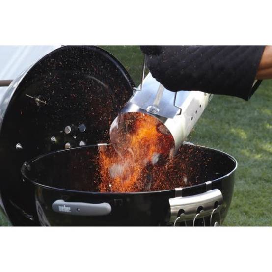 Cheminée d'allumage pour barbecue a charbon - WEBER - Rapidfire - Poids 2,18 kg - Dimensions 32x19x30,5 cm - Image 4