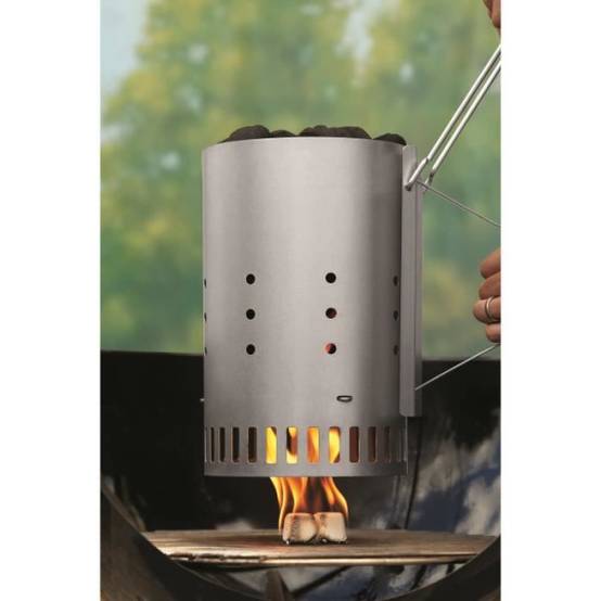 Cheminée d'allumage pour barbecue a charbon - WEBER - Rapidfire - Poids 2,18 kg - Dimensions 32x19x30,5 cm - Image 2