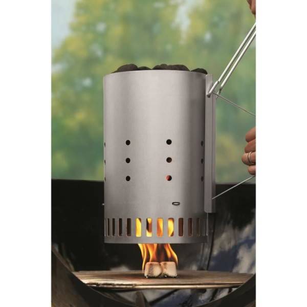 Cheminée d'allumage pour barbecue a charbon - WEBER - Rapidfire - Poids 2,18 kg - Dimensions 32x19x30,5 cm - Image 2