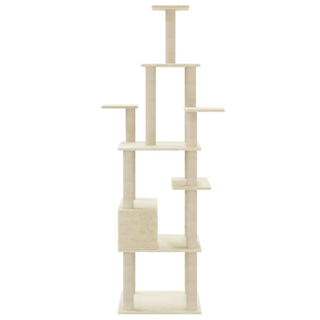 Vidaxl - Arbre à chat avec griffoirs en sisal Crème 183 cm vidaXL 171482 - Image 6
