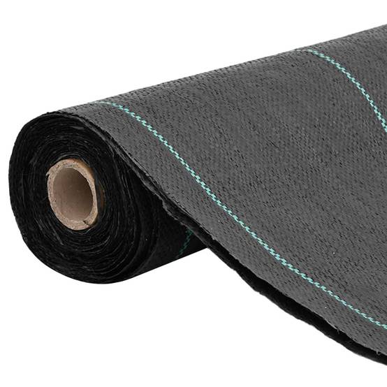 Toile de Paillage 60g/m² Anti-Mauvaises Herbes pour Jardin Potager Allée 0,5x200 m Noir - ComfortXL Outdoor Living - Image 2