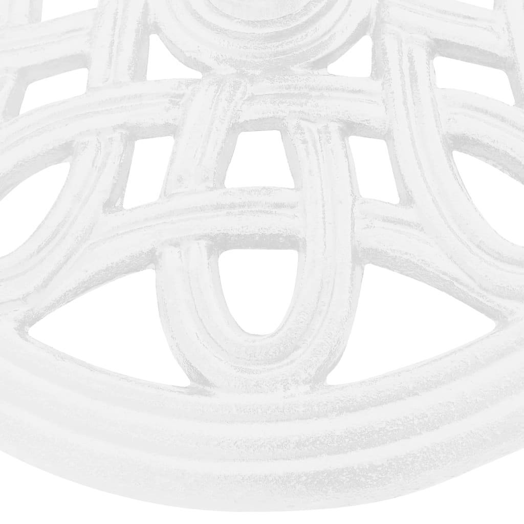 Socle de parasol - accessoire parasol Blanc 40x40x32 cm Fonte - MEUBLE PRO - Image 6