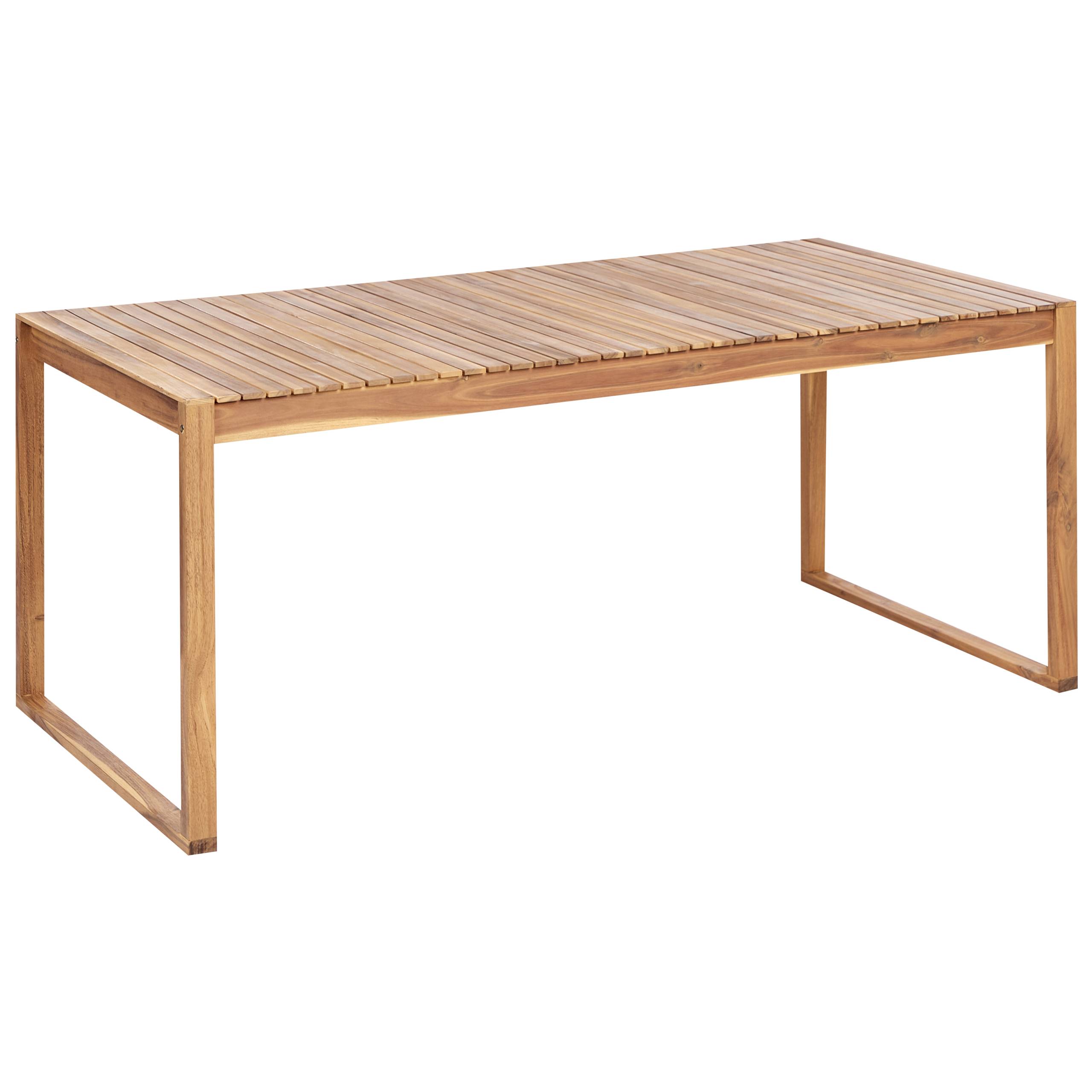 Beliani - Set de salle à manger Bois d'acacia certifié Blanc cassé SASSARI II Beliani - Image 4