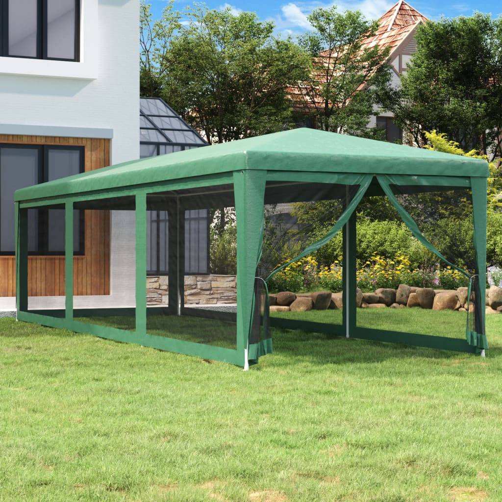 Vidaxl - Tente de fête avec 8 parois latérales en maille Vert 3x9 m PEHD vidaXL 319243 - Image 1