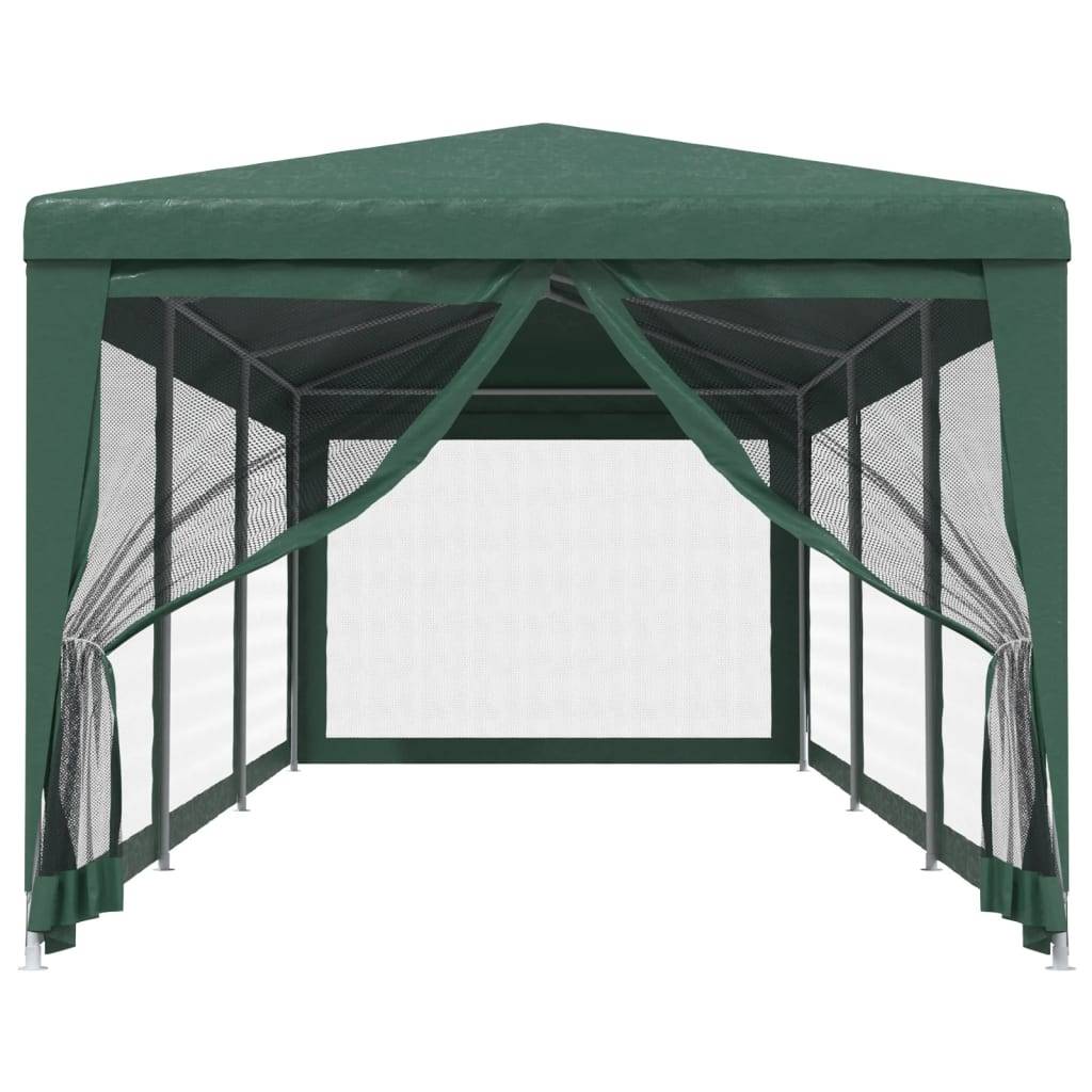 Vidaxl - Tente de fête avec 8 parois latérales en maille Vert 3x9 m PEHD vidaXL 319243 - Image 9