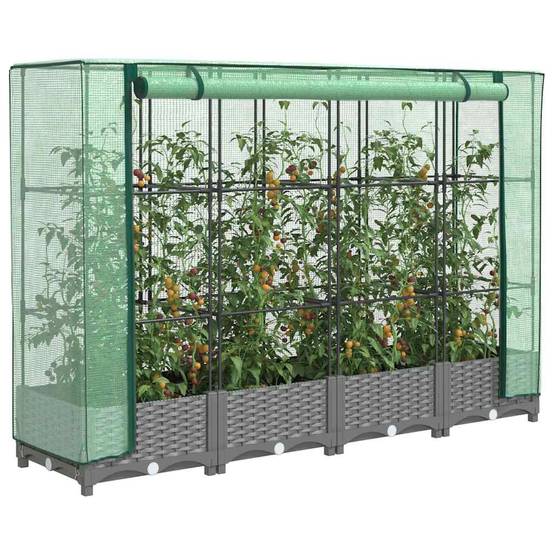 Prolenta Premium - Jardinière polypropylène gris 160 x 40 x 23 cm - Prolenta premium p364.5 - Image 2
