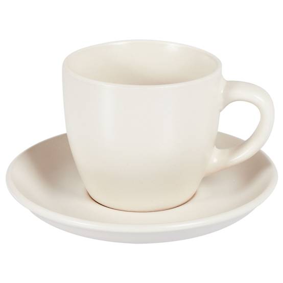 Beliani - Tasses et mugs Grès Blanc cassé CARAWAY - 14x14x2- Beliani - Image 4