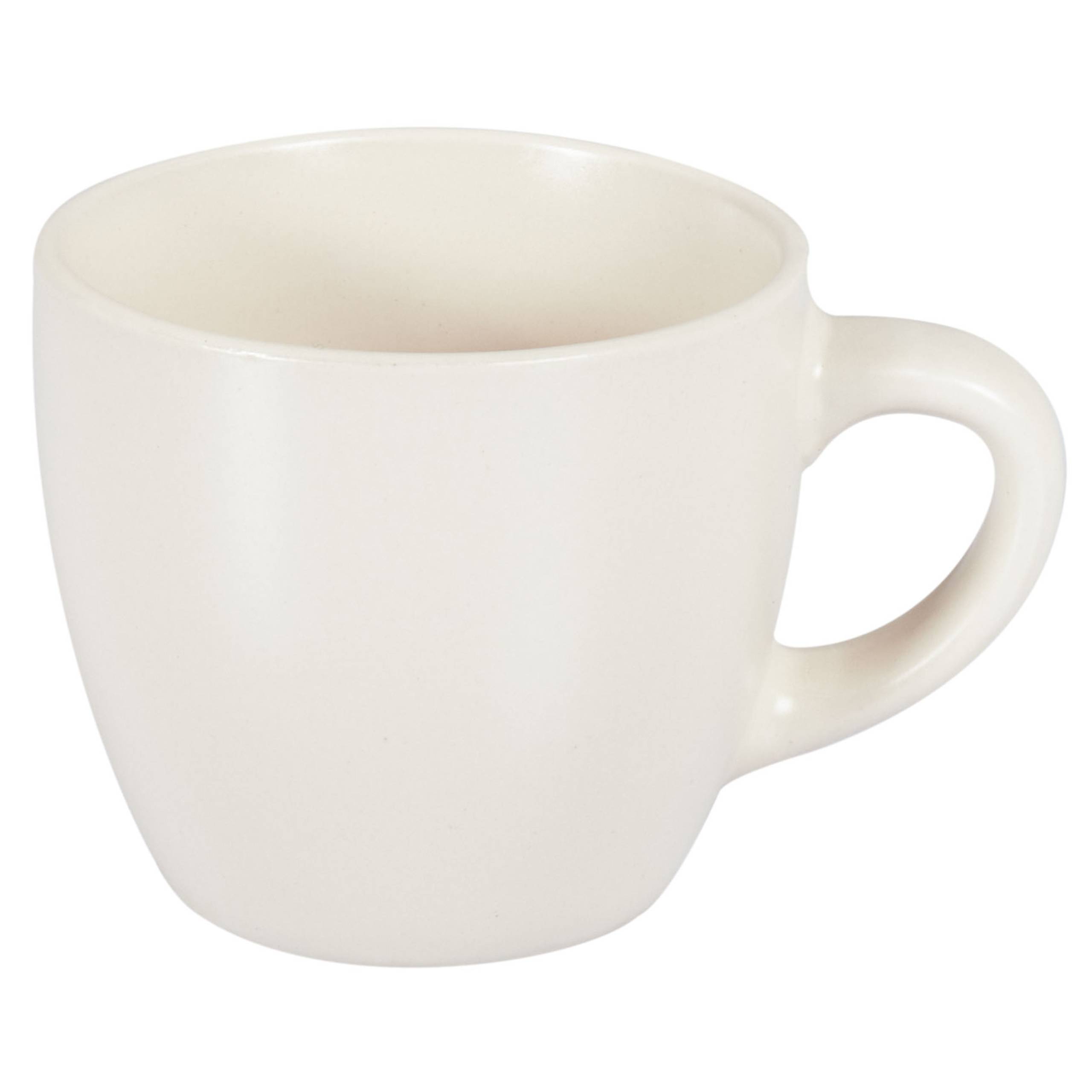 Beliani - Tasses et mugs Grès Blanc cassé CARAWAY - 14x14x2- Beliani - Image 5