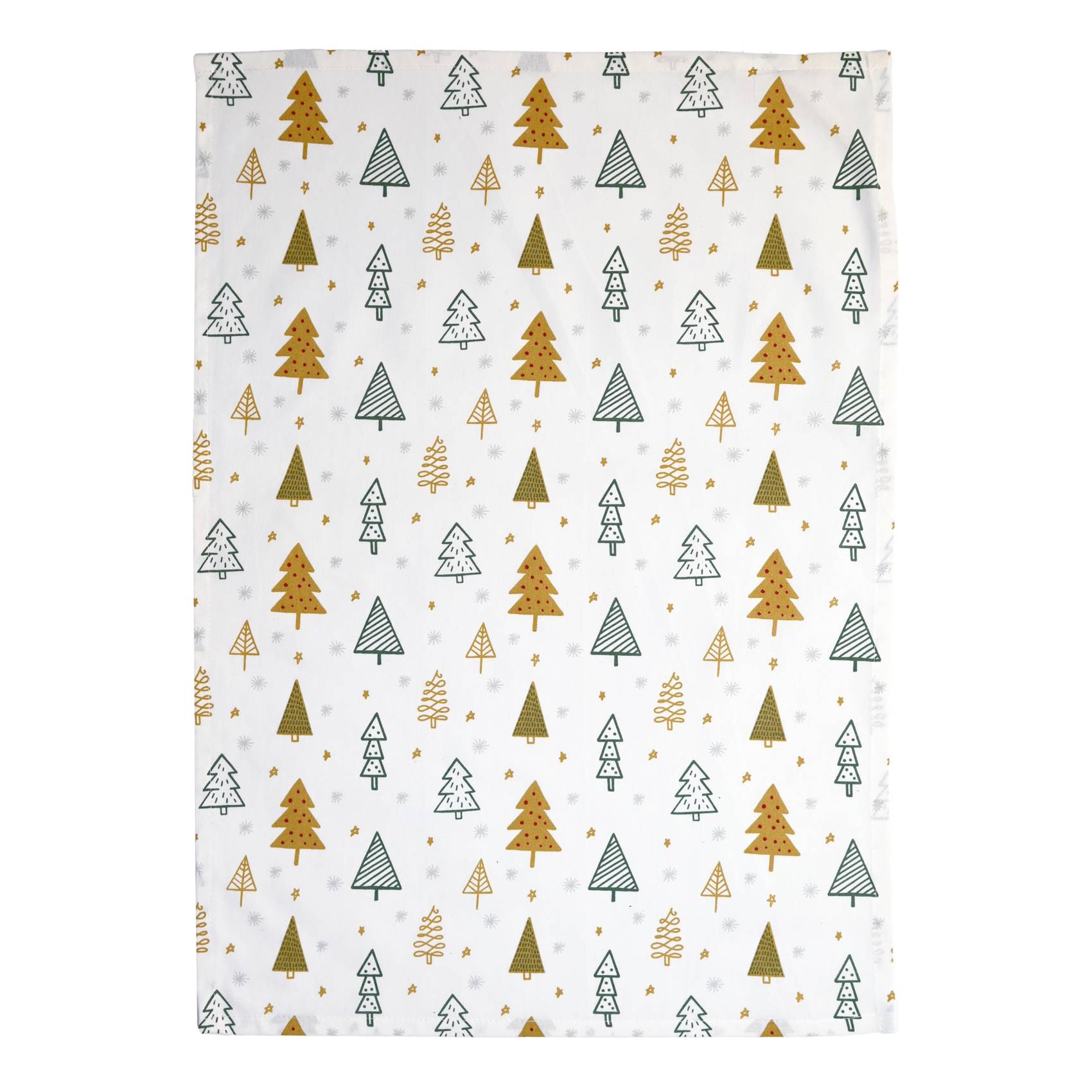 Home Maison - Torchons de cuisine motifs sapins en coton - HOME MAISON - Coton - Vert sapin - Image 2