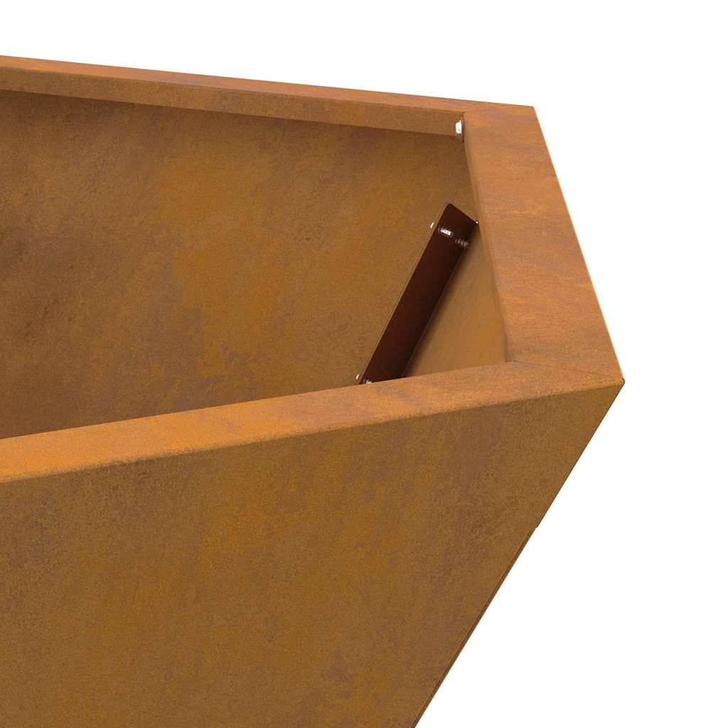 ComfortXL - Brasero Foyer Acier Corten pour Jardin Barbecue Chauffage 75 cm Marron – ComfortXL Outdoor Living - Image 9