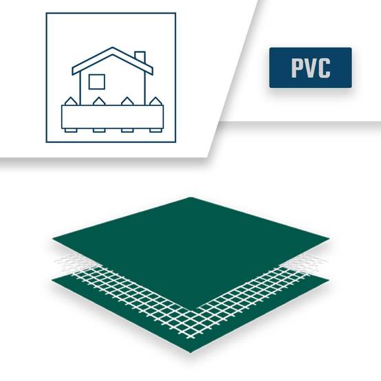 Bâche Brise Vue Verte 3x5 m XP640BV - Garantie 10 ans - Brise vent occultant - Pare vue jardin - Made in France TECPLAST - Image 4