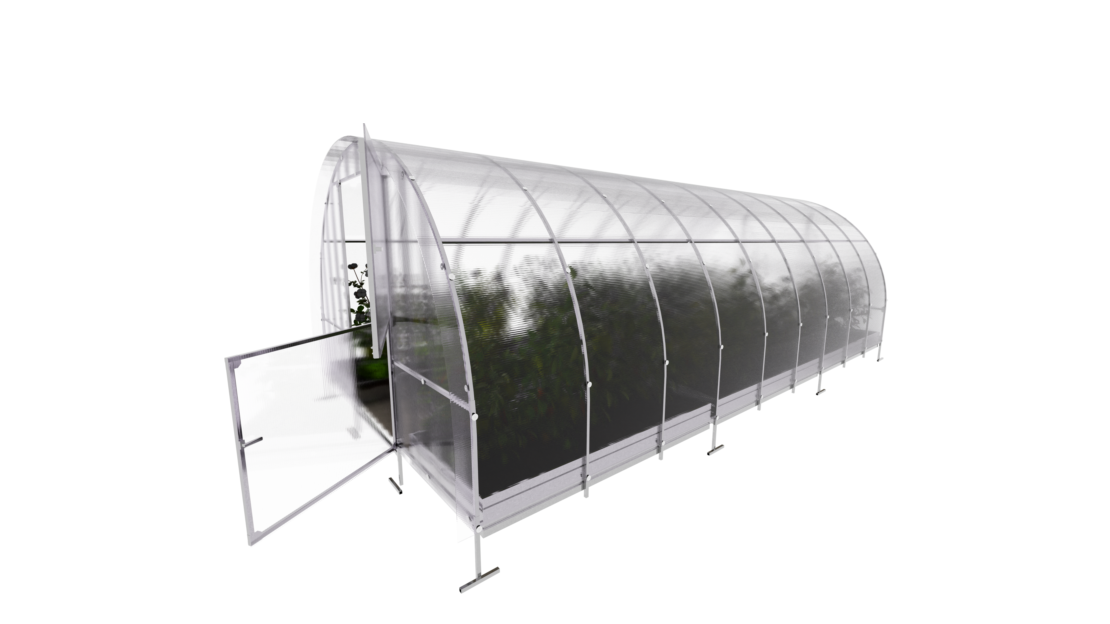 KLASIKA GREENHOUSES - Serre KLASIKA EASY 3 x 6 m (18 m²), 6 mm avec revêtement en polycarbonate - Image 5