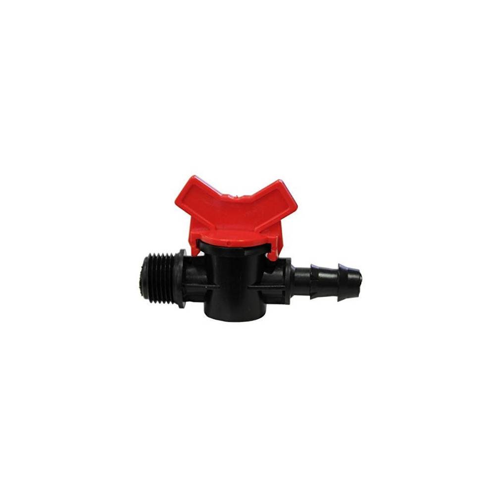 mini vanne ø20 mm et 3/4 pouce - vanne cannelée pour tuyau 20 mm - Image 1