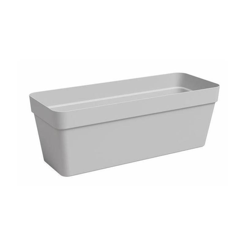 Jardiniere - Plastique - Gris Clair - Rectangulaire - L49,9 X P20 X H18,1cm - Artevasi - Image 1