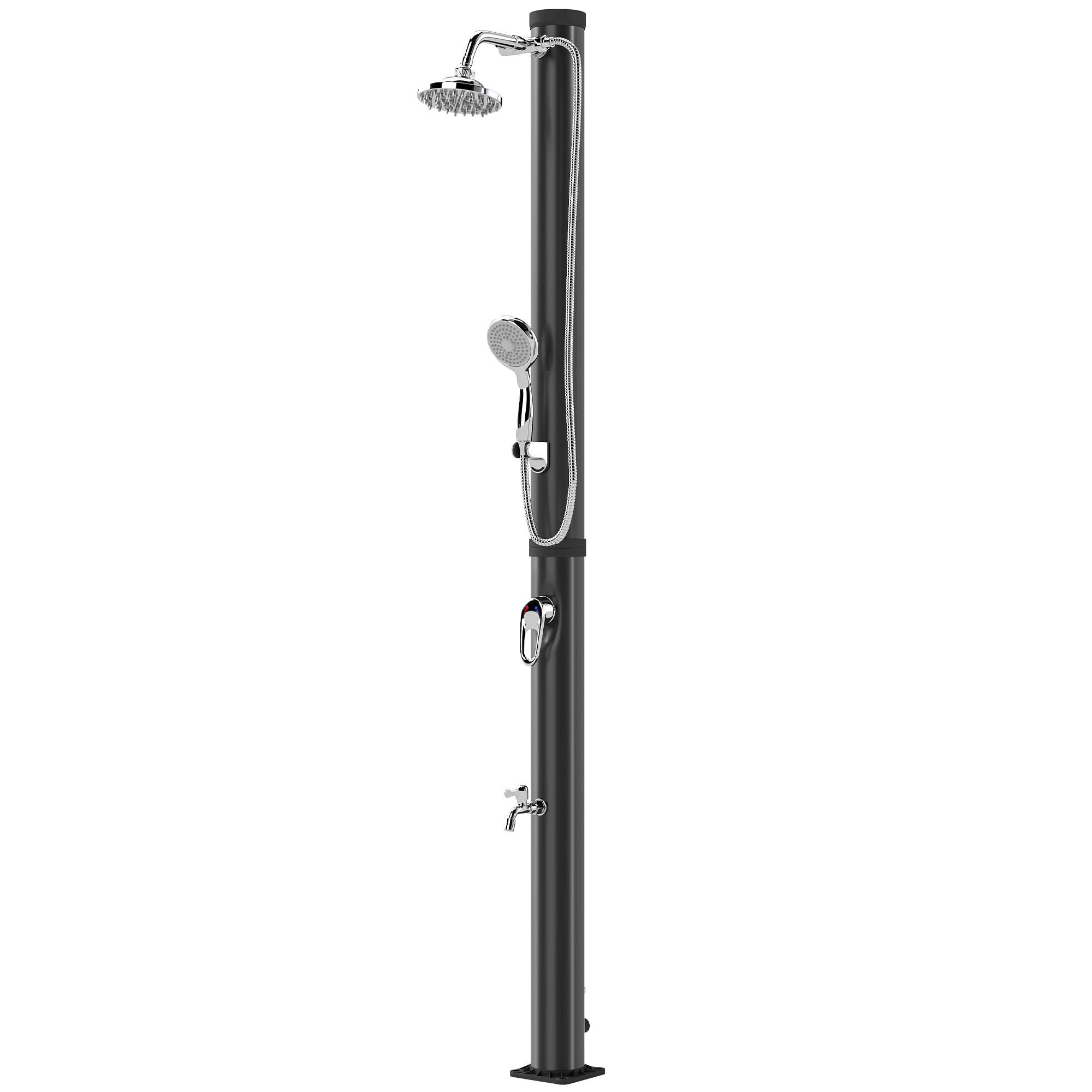 Douche solaire 20 L, protection antigel brevetée, jardin, noire, utilisable 4 saisons - Image 2