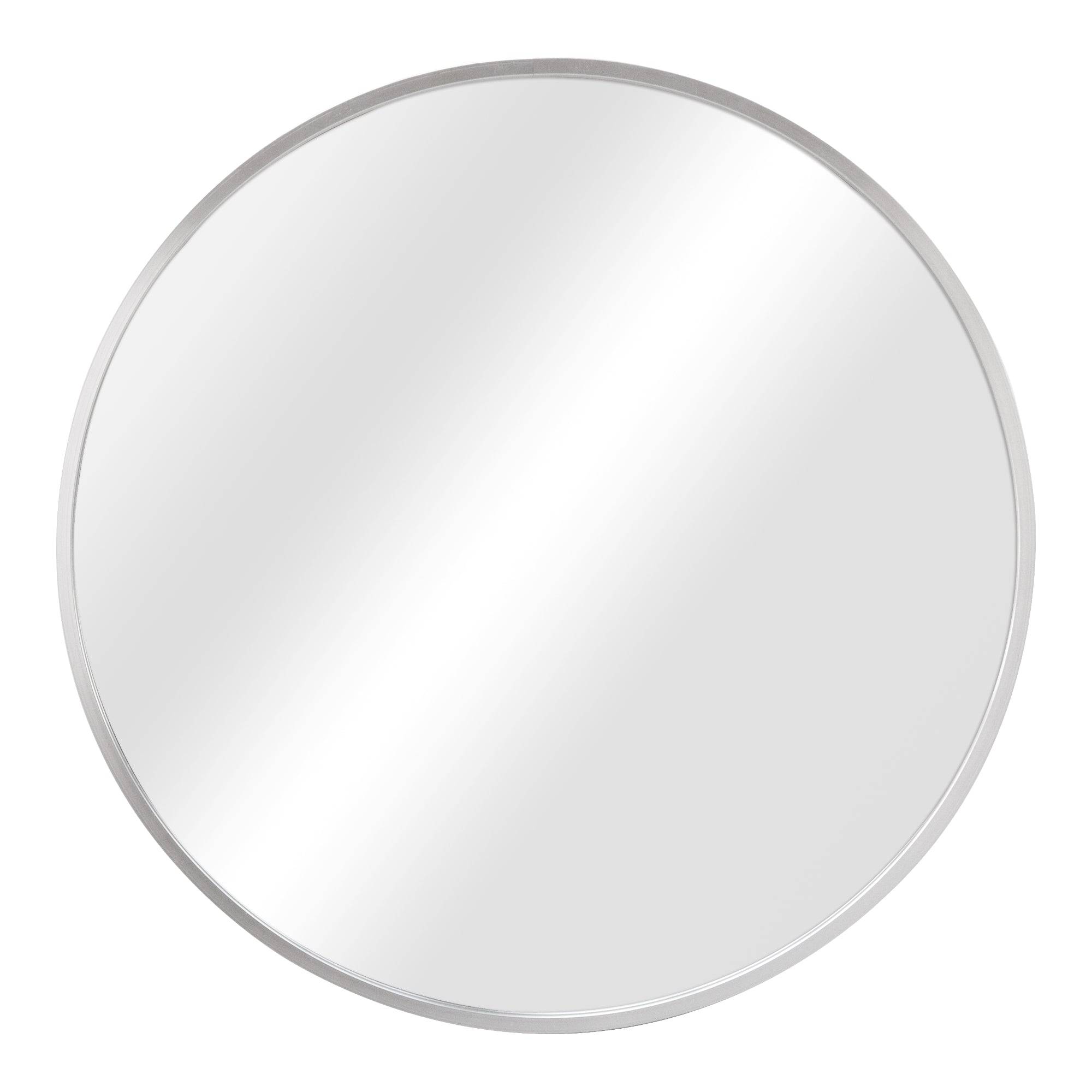 Helloshop26 - Miroir mural rond diamètre 50 cm argenté - Image 2