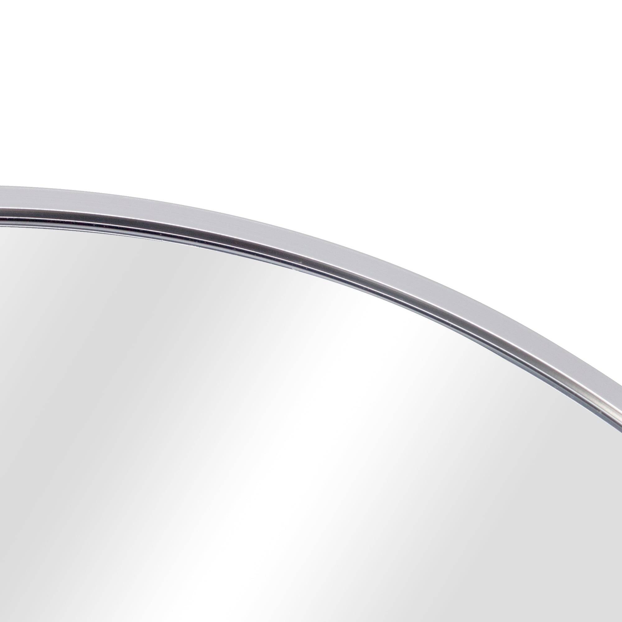 Helloshop26 - Miroir mural rond diamètre 50 cm argenté - Image 4
