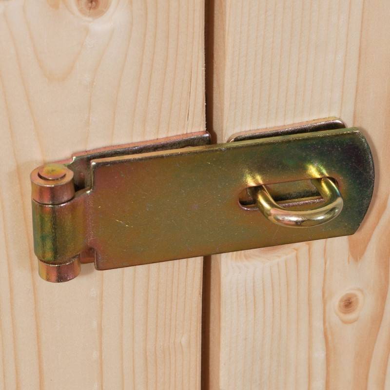 Abri de jardin en bois massif 5,95m² Askola 3,5 Karibu avec double porte vitrée - Image 6