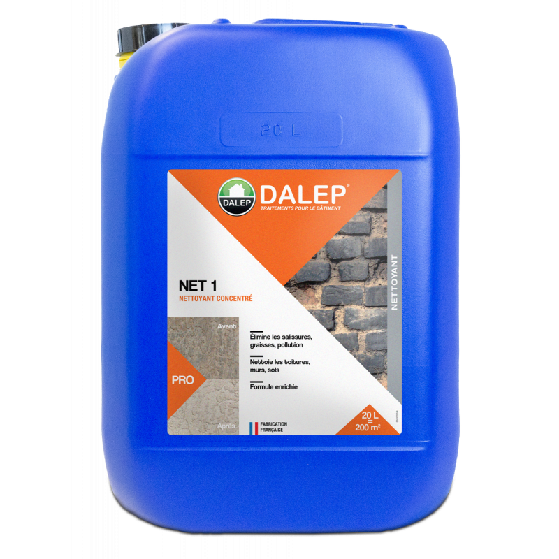 NET 1 - Nettoyant, décontaminant, Algicide 20L - Image 1