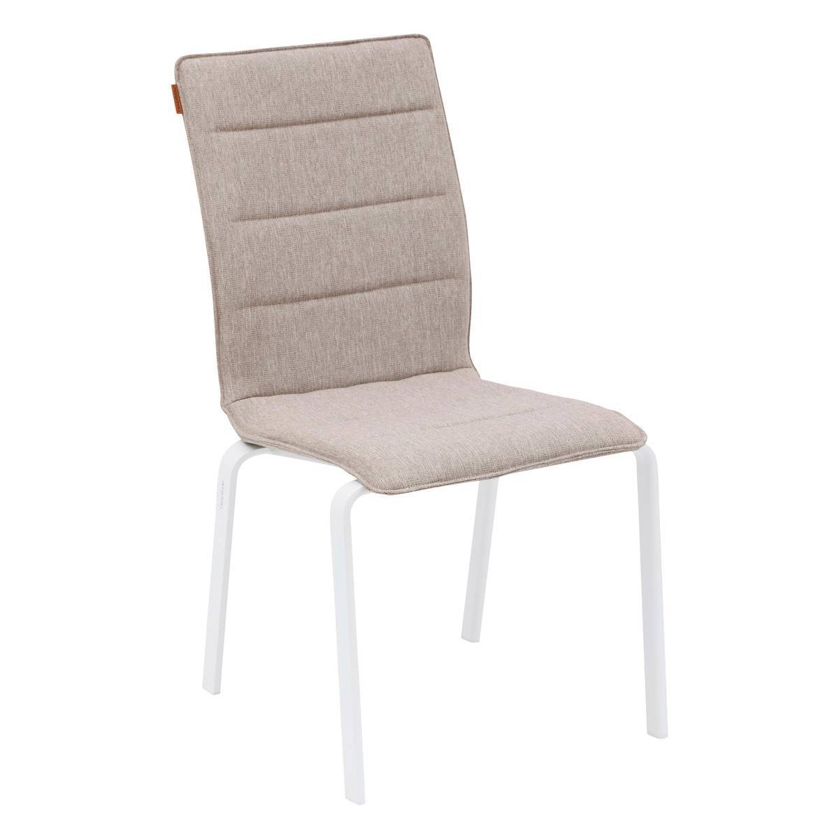 Hesperide - Chaise de jardin empilable "Diese" badiane & blanc en aluminium traité époxy Hespéride - Image 1