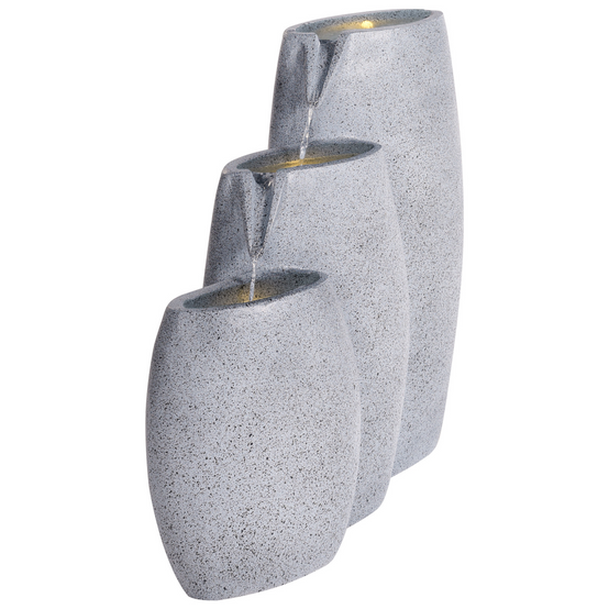 Fontaine décorative Fibre d'argile Gris ARKLE - Beliani - Image 4