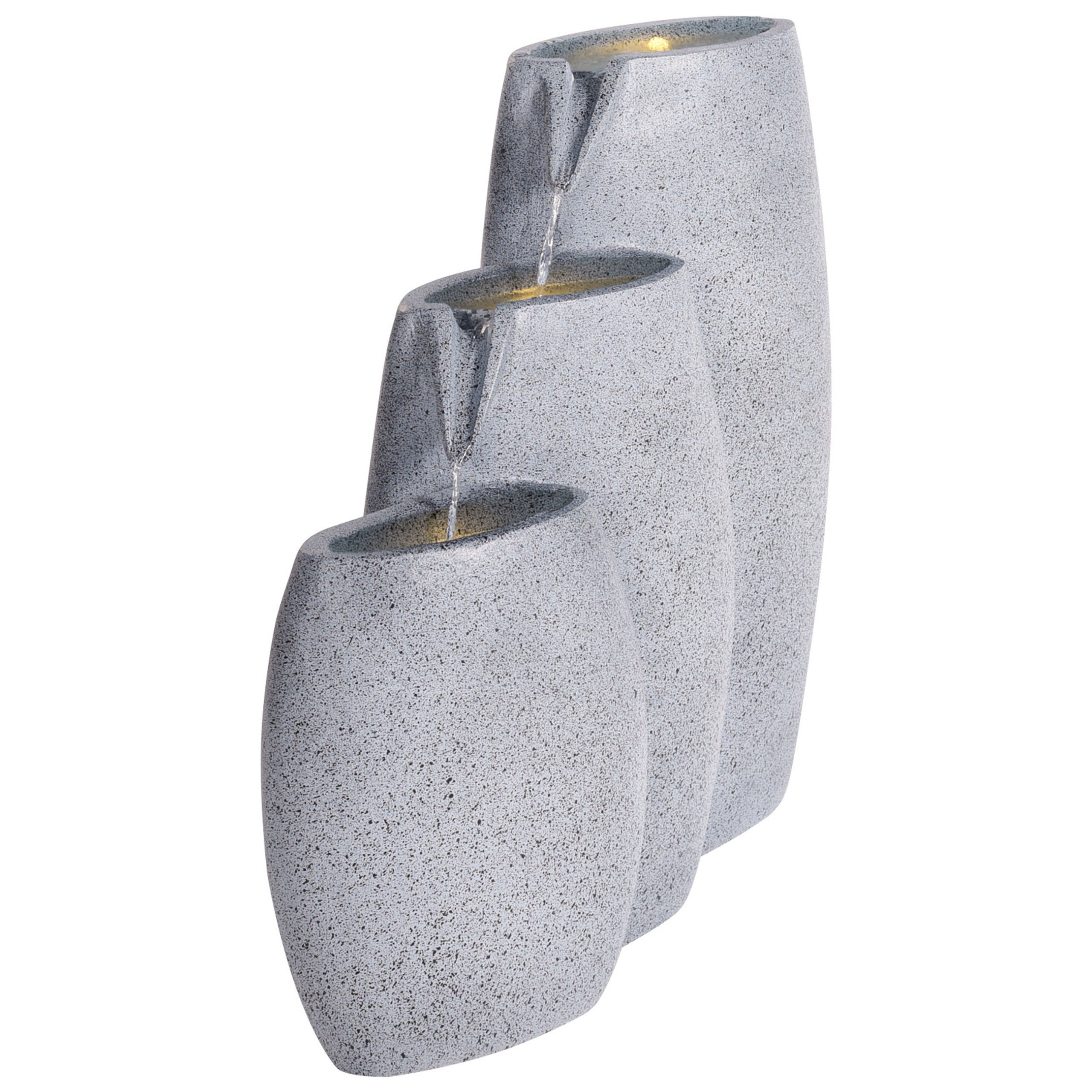 Fontaine décorative Fibre d'argile Gris ARKLE - Beliani - Image 4