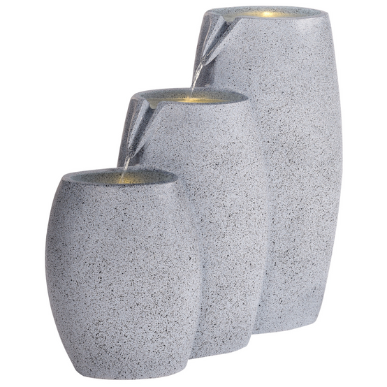 Fontaine décorative Fibre d'argile Gris ARKLE - Beliani - Image 1