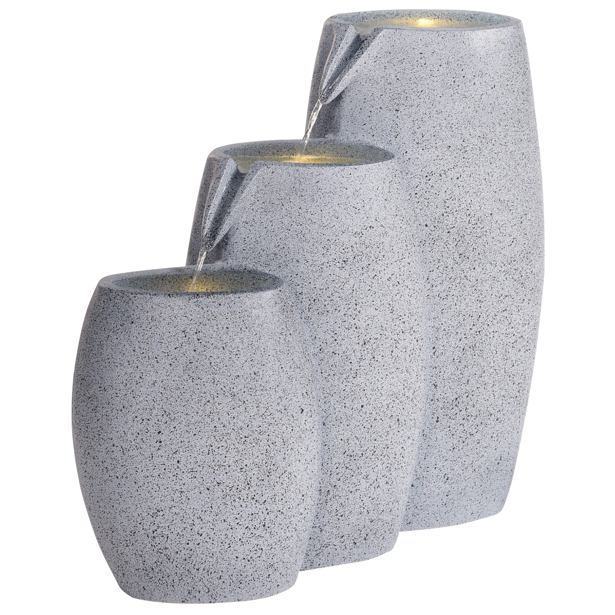 Fontaine décorative Fibre d'argile Gris ARKLE - Beliani