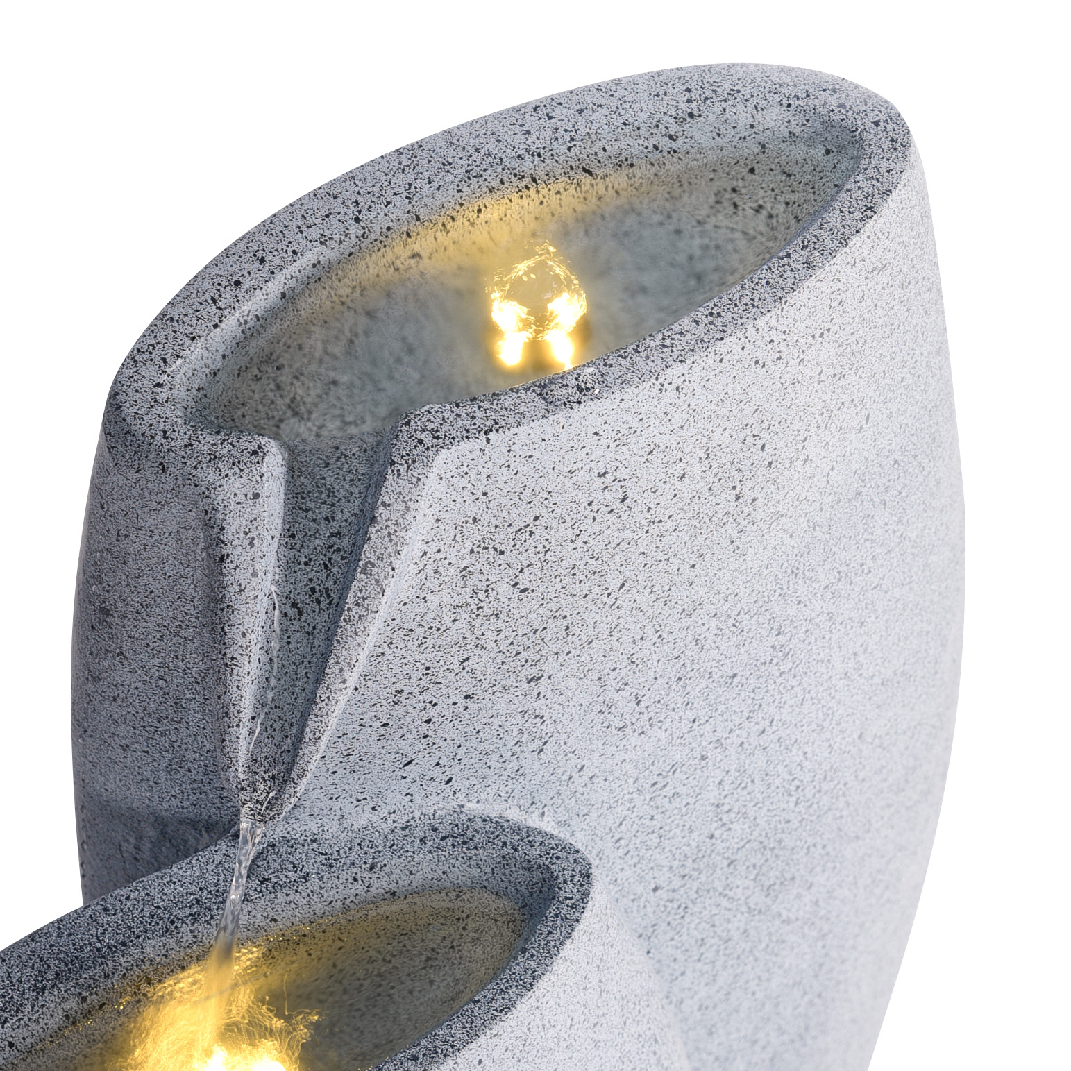 Fontaine décorative Fibre d'argile Gris ARKLE - Beliani - Image 7