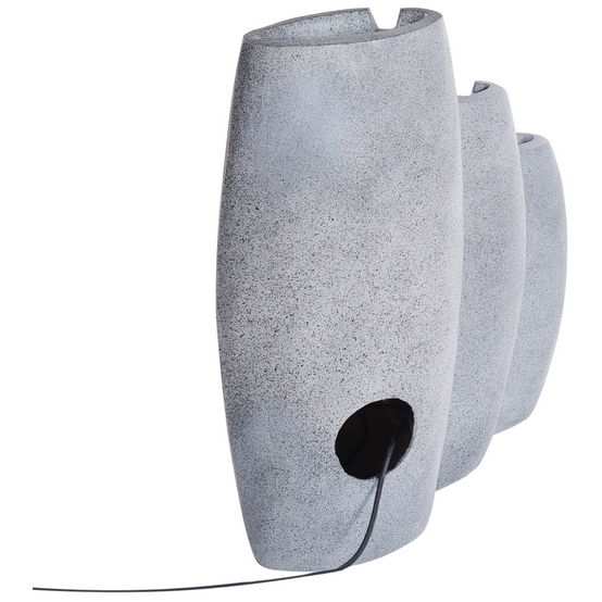 Fontaine décorative Fibre d'argile Gris ARKLE - Beliani - Image 6