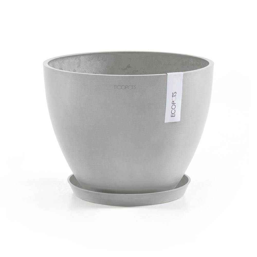 Ecopots - Pot Rond Antwerp 30 Blanc Gris - Ø 30 x H. 25,5 cm - 11,4 L ECOPOTS - Image 5