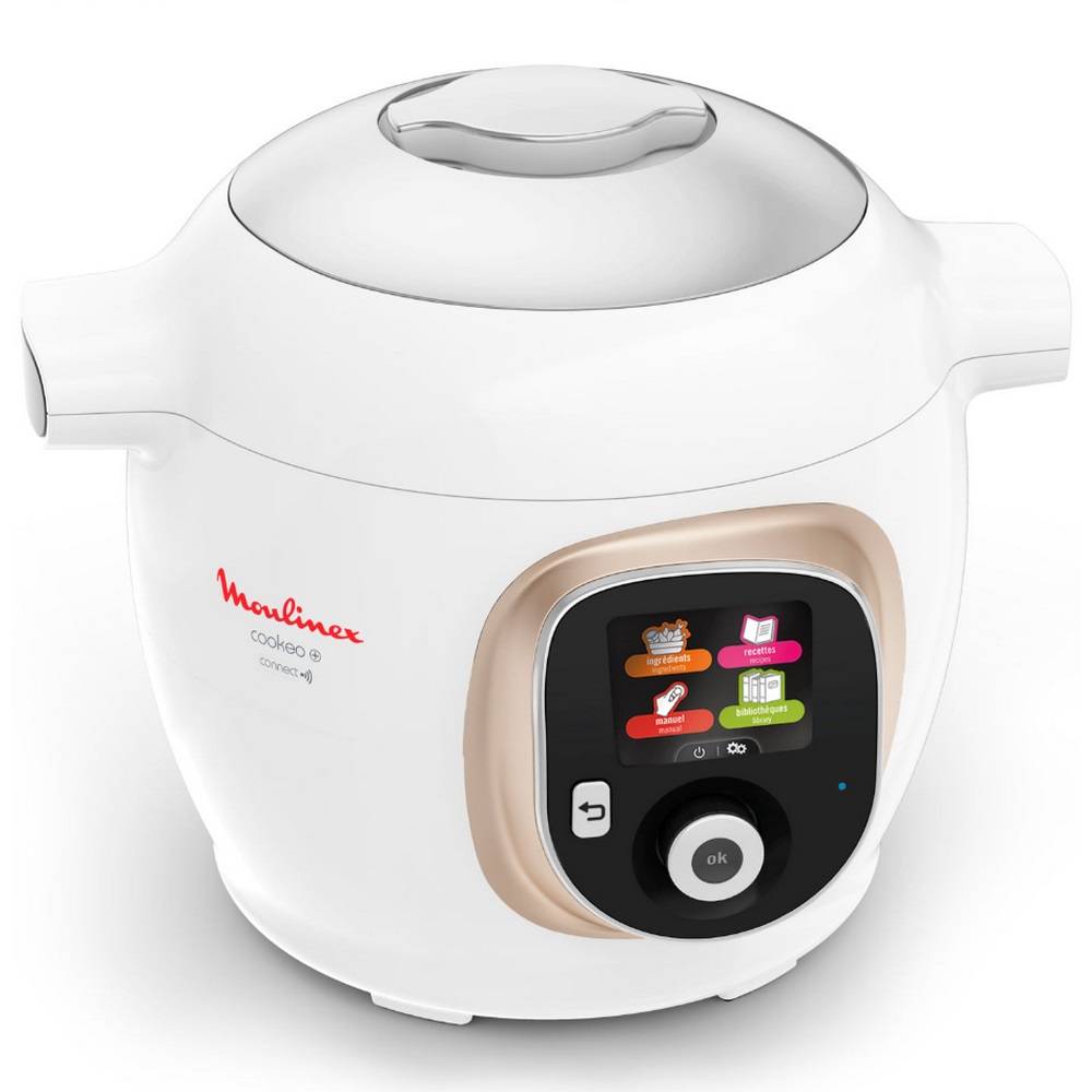 Moulinex - Multicuiseur intelligent 6l 1600w blanc/argent CE86DA10 Moulinex - Image 1