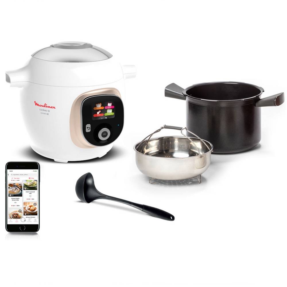 Moulinex - Multicuiseur intelligent 6l 1600w blanc/argent CE86DA10 Moulinex - Image 3