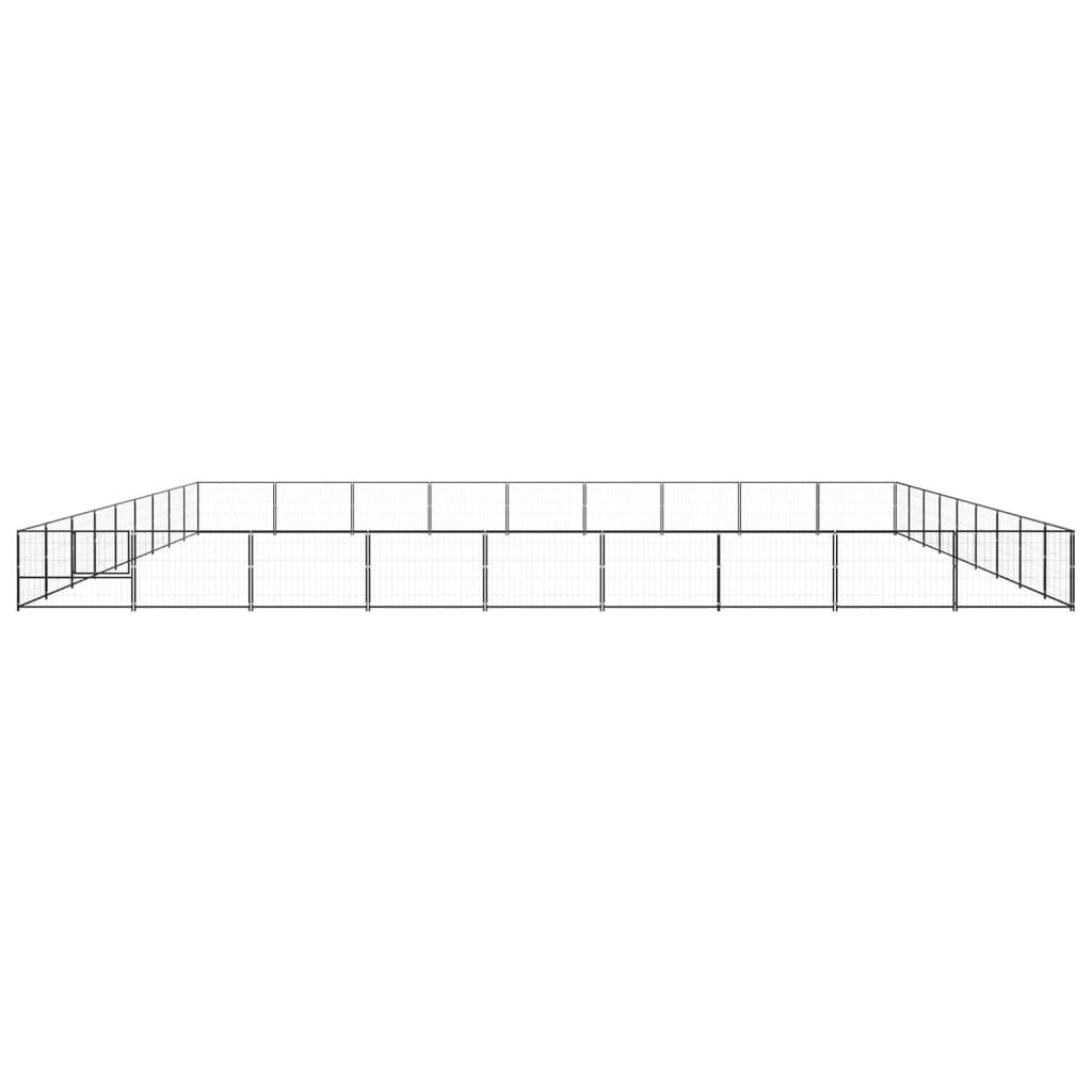 Vidaxl - Chenil Noir 81 m² Acier vidaXL 3082193 - Image 5