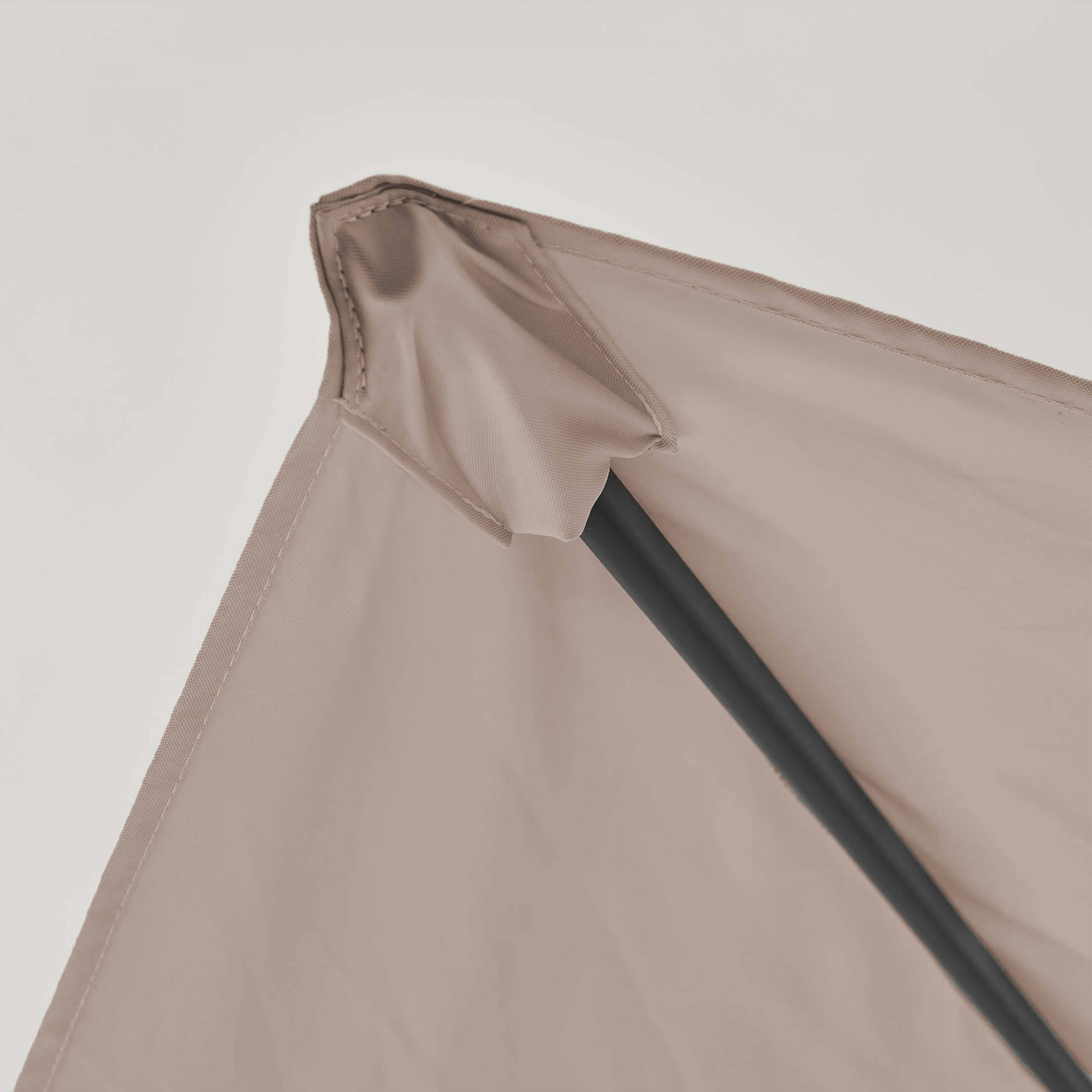 Oviala - Toile pour parasol déporté 2x3m taupe Amalya - Oviala - Image 2