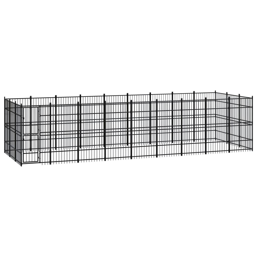 Vidaxl - Chenil D'Extérieur Pour Chiens Acier 24,88 M² - vidaXL - Image 2