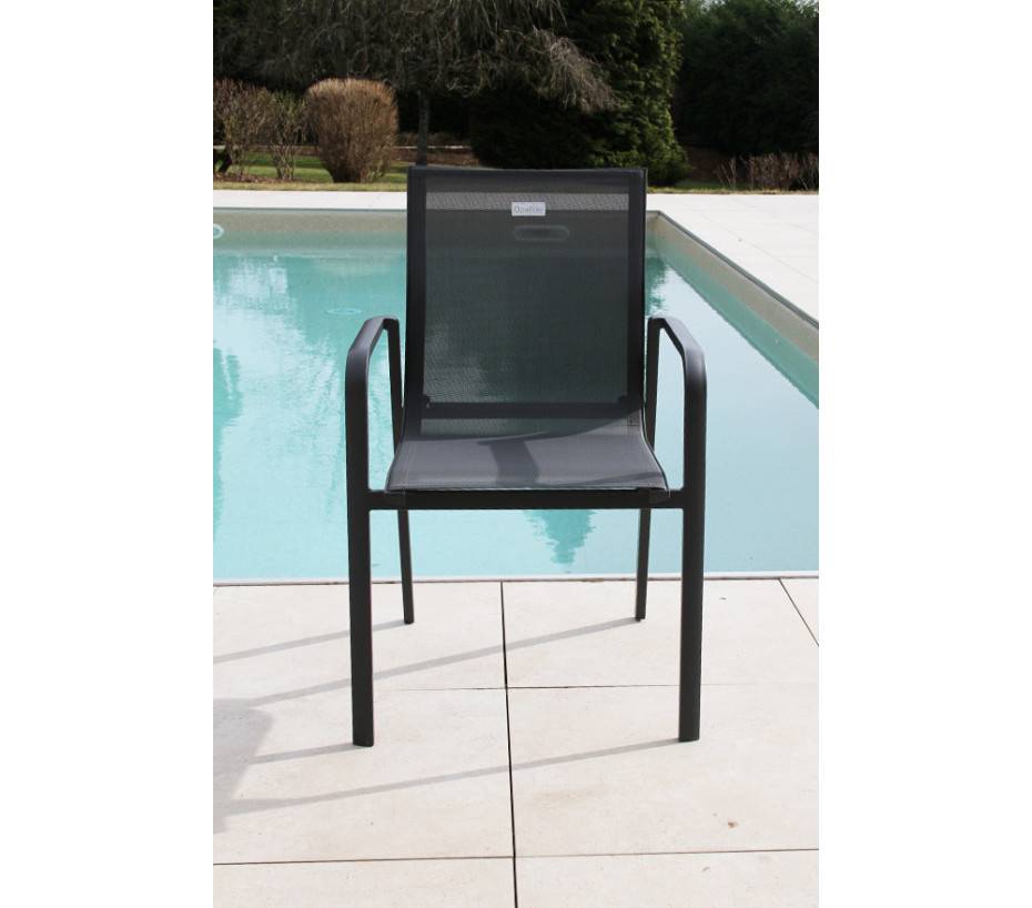 Ozalide - Ensemble table et chaises de jardin  8 places  effet bois  OLERONY - Image 7