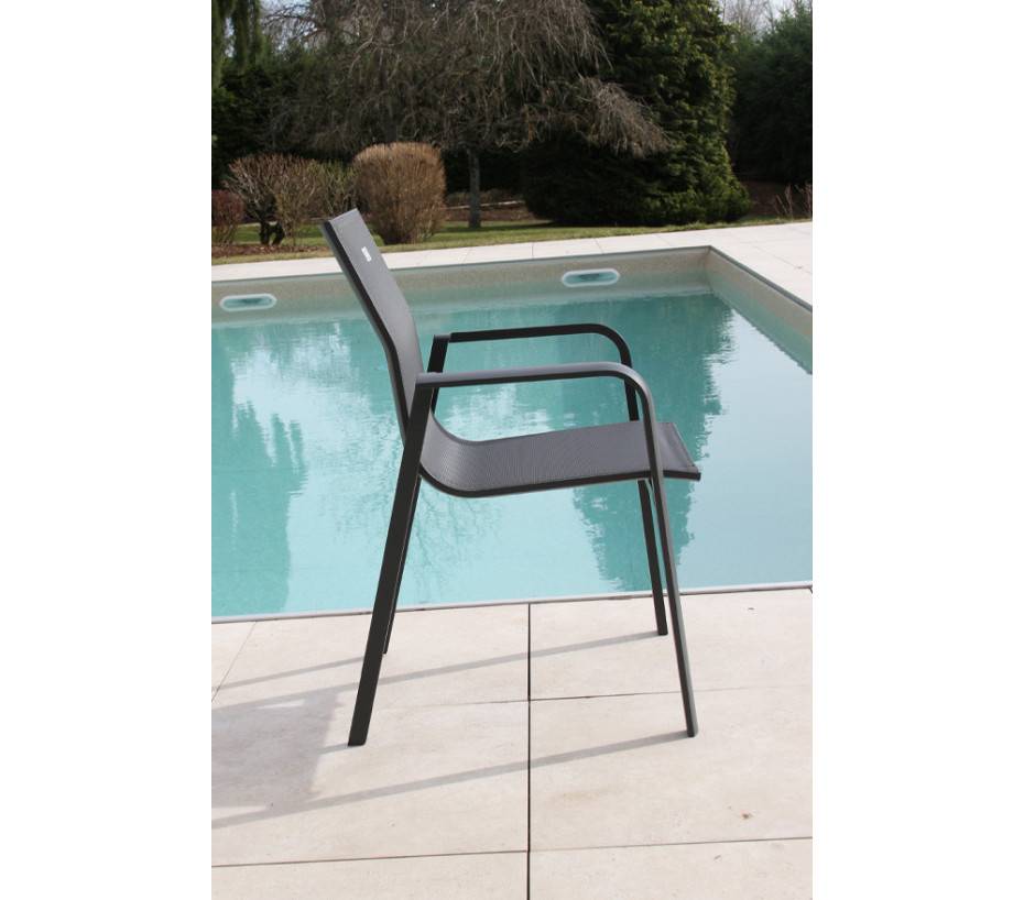 Ozalide - Ensemble table et chaises de jardin  8 places  effet bois  OLERONY - Image 6