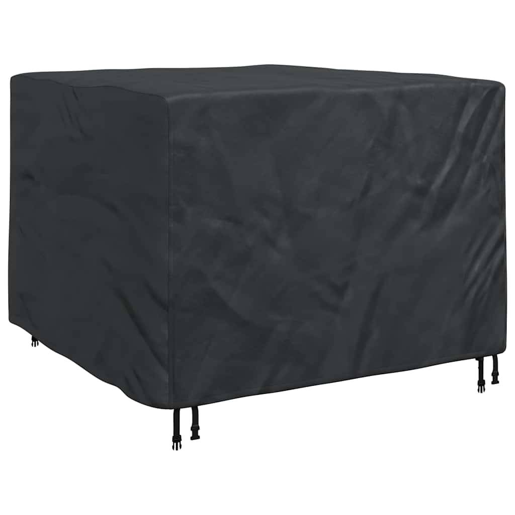 Housse Carrée pour Table et Chaises de Jardin Oxford 210D Imperméable et Anti-UV Noir 125x125x74 cm – ComfortXL Outdoor Living - Image 2