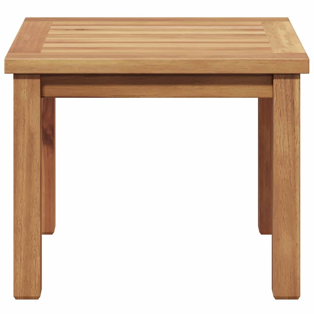 Table Basse de Jardin Carrée en Teck Massif 45x45cm, Table d'Appoint Extérieure pour Terrasse & Balcon – ComfortXL Outdoor Living - Image 5