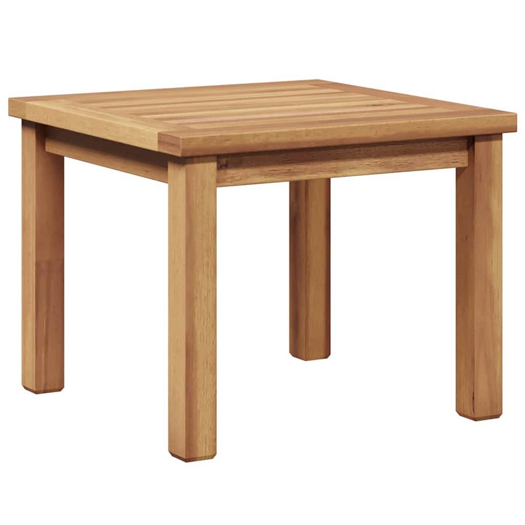 Table Basse de Jardin Carrée en Teck Massif 45x45cm, Table d'Appoint Extérieure pour Terrasse & Balcon – ComfortXL Outdoor Living - Image 7