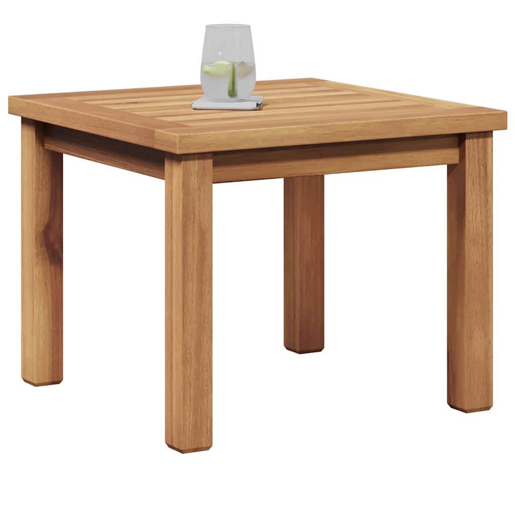 Table Basse de Jardin Carrée en Teck Massif 45x45cm, Table d'Appoint Extérieure pour Terrasse & Balcon – ComfortXL Outdoor Living - Image 3