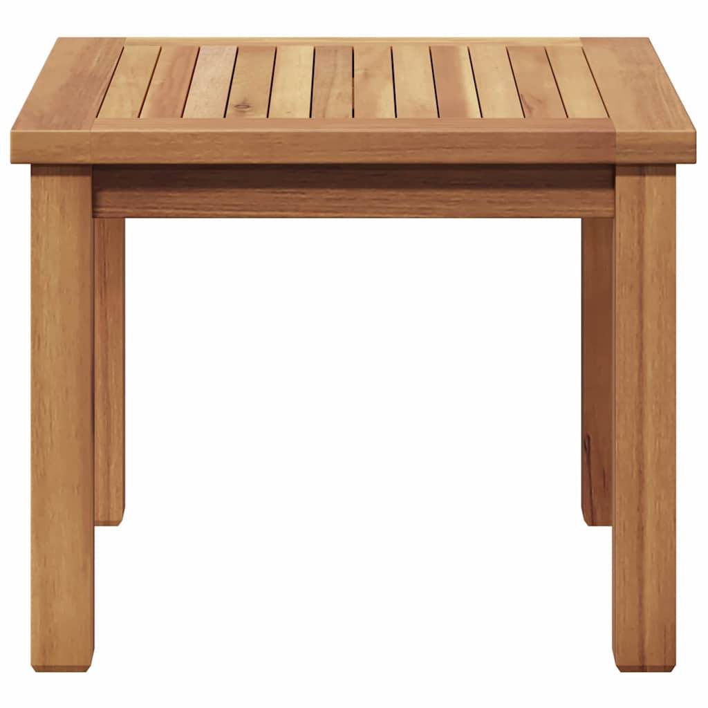 Table Basse de Jardin Carrée en Teck Massif 45x45cm, Table d'Appoint Extérieure pour Terrasse & Balcon – ComfortXL Outdoor Living - Image 6