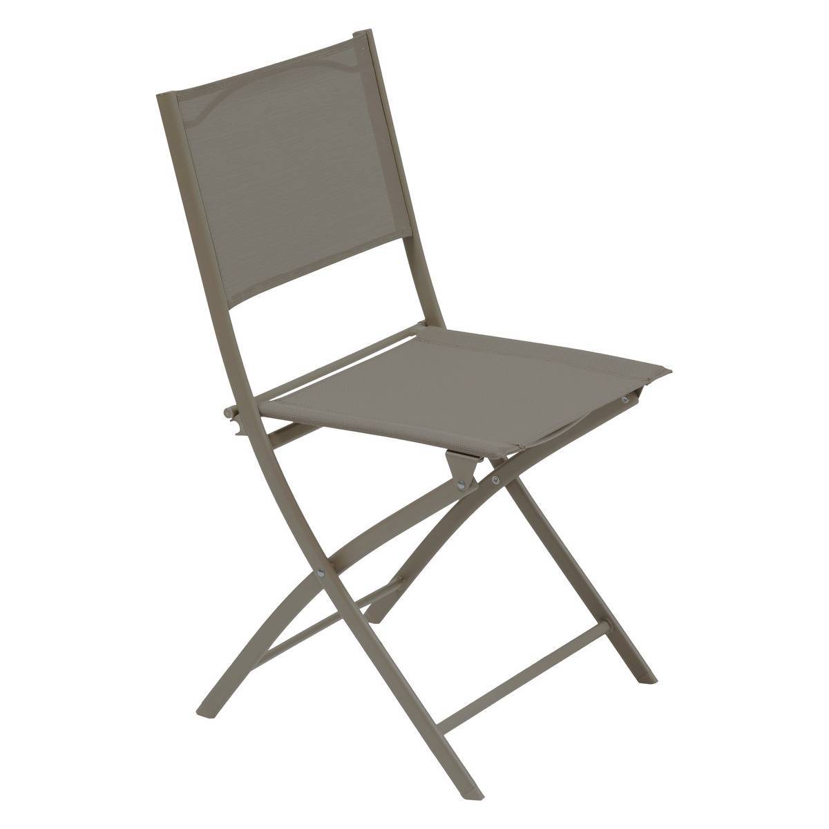 Hesperide - Lot de 4 Chaises de jardin Modula pliables noisette Hespéride - Image 2